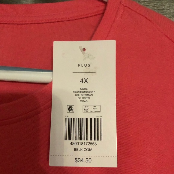 NWT Kim Rogers beautiful Christmas tunic - Picture 3 of 5